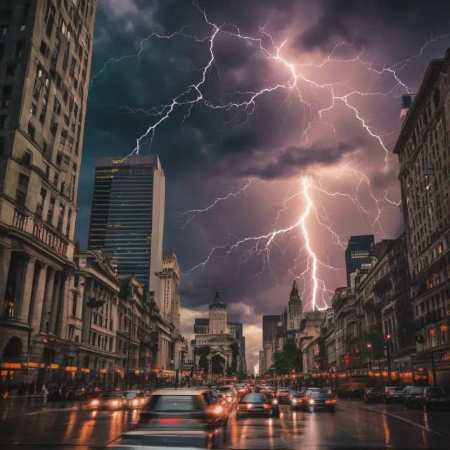 A turbulent seascape with Triple Witching symbolizing financial instability and Black Monday