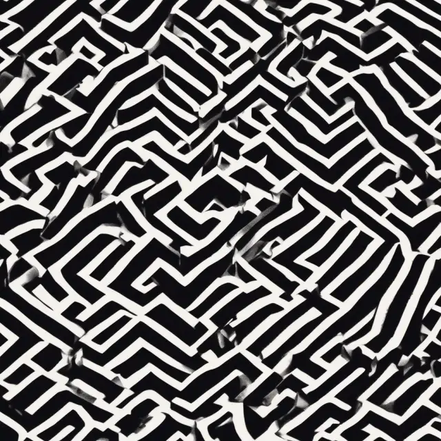 An intricate stock market maze representing frequently asked questions and answers about the Black Monday crash