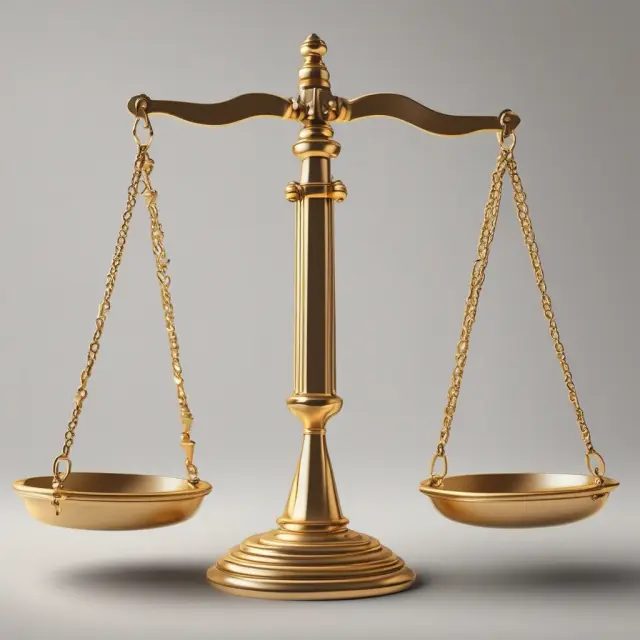 Golden scales balanced by debts illustrating the calculation of blended rates in corporate debt refinancing
