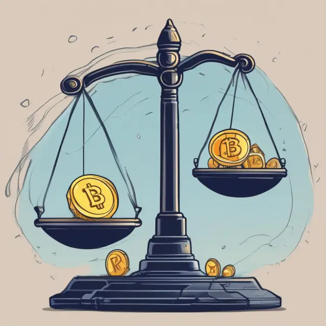 Scale comparing near-instantaneous blockchain transactions to traditional banking
