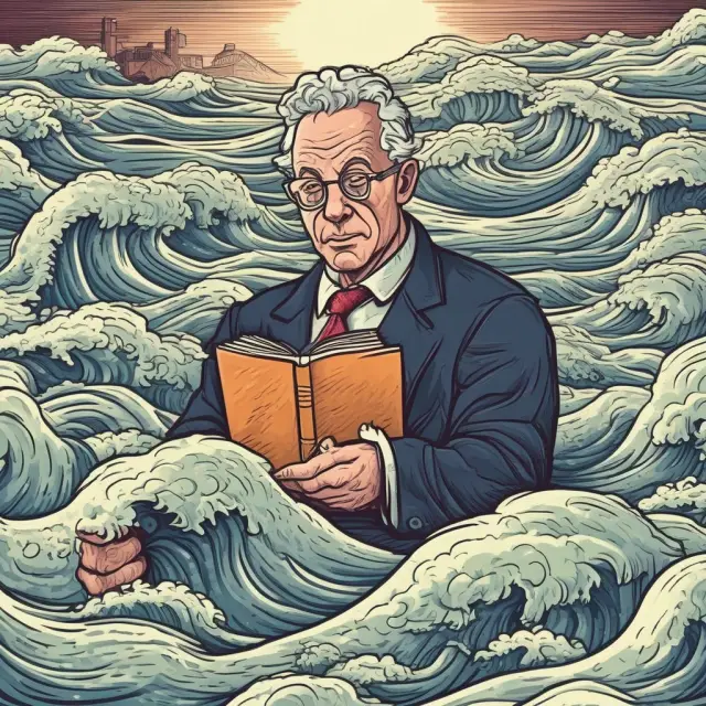 An institutional investor navigating through market currents with the assistance of block trades to minimize impact on prices.