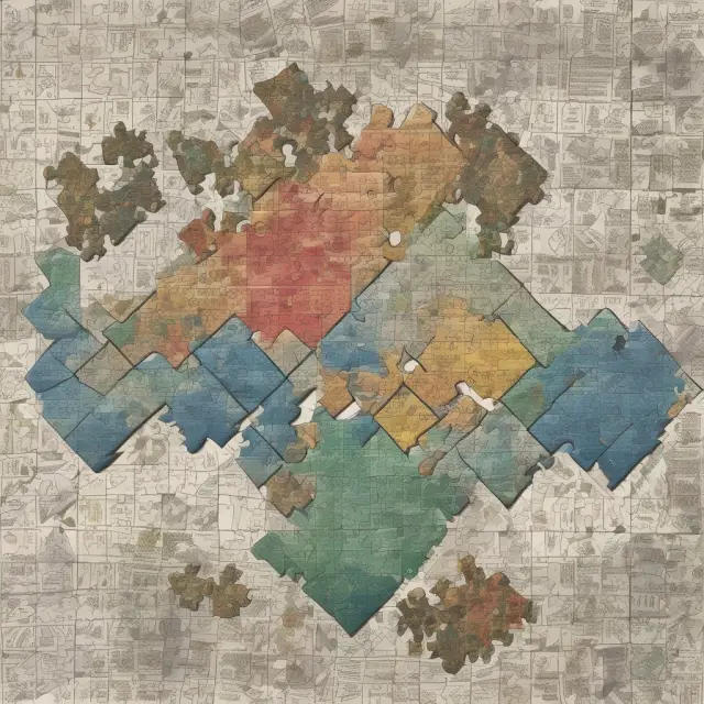 Puzzle with trade elements: date, order type, security, price, size, net proceeds, commission, settlement info, status, and firm/client details.