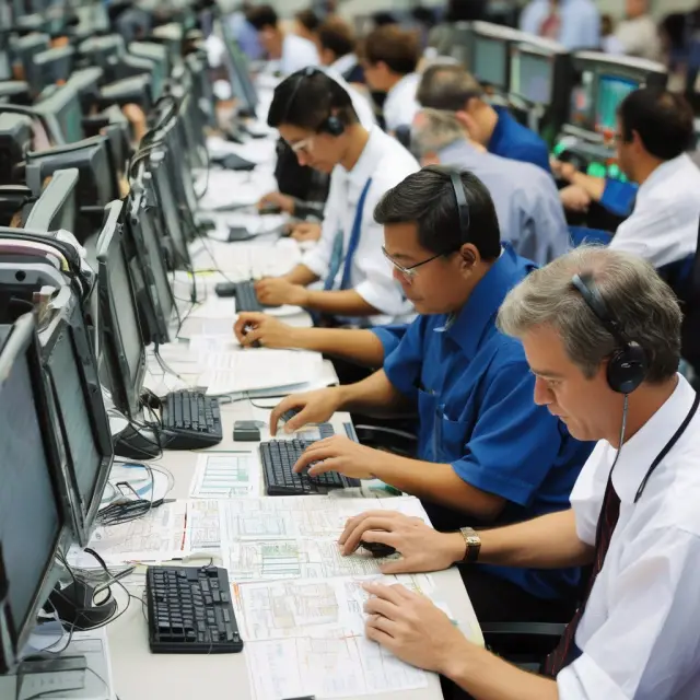 Traders creating complex, customized trade blotters using advanced software tools.