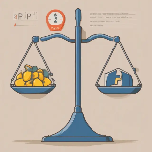 An elegant scale balanced by the Consumer Price Index (CPI) and Producer Price Index (PPI), symbolizing the interconnectedness of consumer and producer prices.