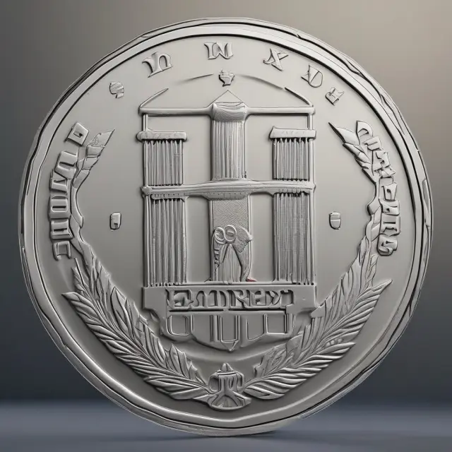 A dual-sided coin symbolizing German corporate governance, one side featuring an executive board managing day-to-day tasks and the other, a supervisory board maintaining oversight