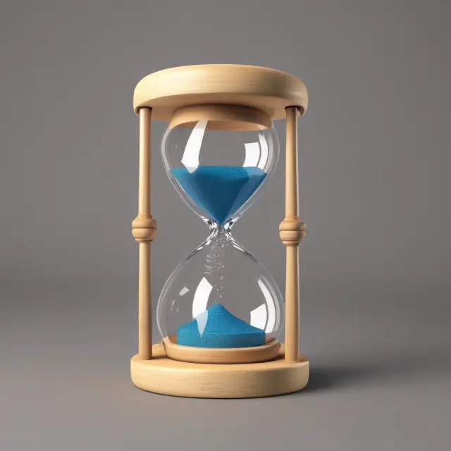 An hourglass made of barrels representing oil and natural gas particles exchanging places, illustrating the concept of BOE/D equivalence for comparing production
