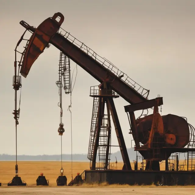 A pair of scales, one side tipping towards the Permian Basin representing high energy content oil, while the other weighed down by North Sea barrels with lower energy content