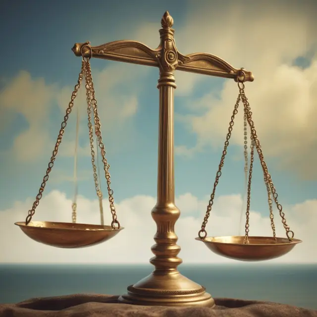 Scales balanced with gold affirmative and negative rods symbolizing bondholder trust and issuer responsibility, representing the significance of bond covenants