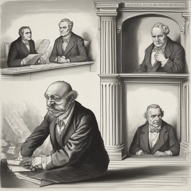 Image of four bond rating agencies symbolized by guardian figures: Moody