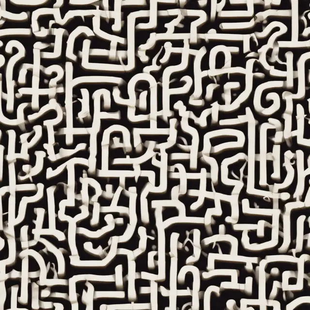 A labyrinth filled with question marks, symbolizing frequently asked questions (FAQ) about bonds and their intricacies