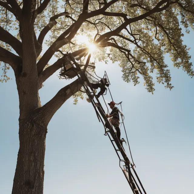 An image of a gardener meticulously tending to a bond ladder, pruning, and reinvesting, while adapting to market conditions