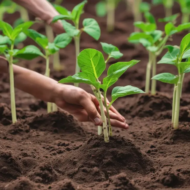 An image of seeds being sown in a rich garden soil representing the issuance of bonus shares to attract investors and foster growth