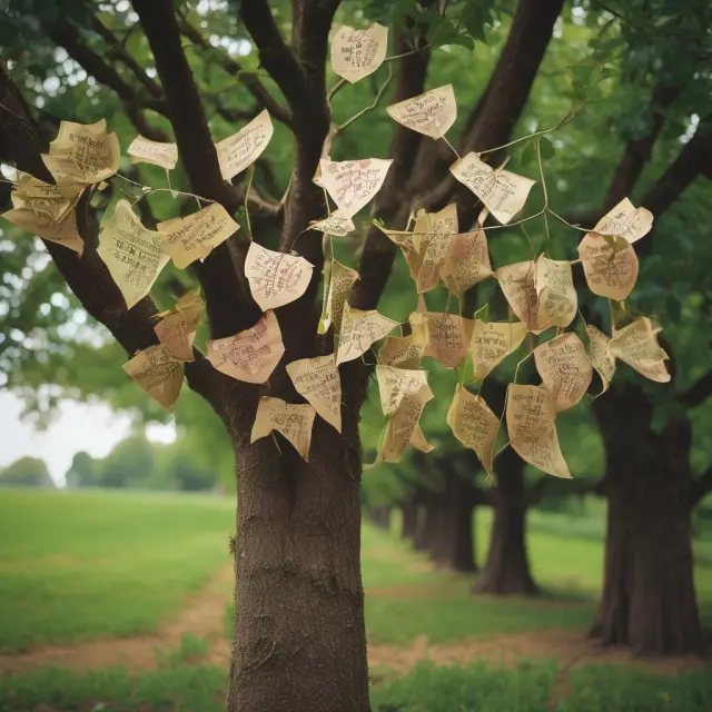 A tree bursting with golden apples, each one representing bonus shares. New branches sprout from every apple as seeds, depicting the process of issuing and growing through financial prosperity