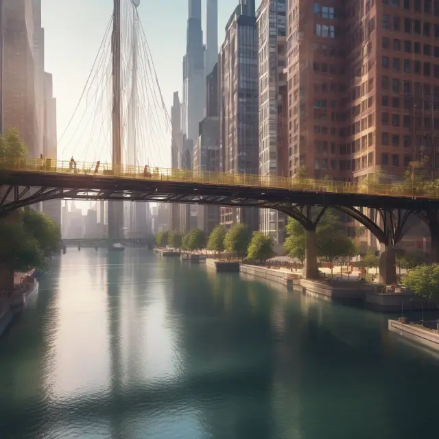 A bridge symbolizing the book building process, connecting the issuer and investors, built from market data