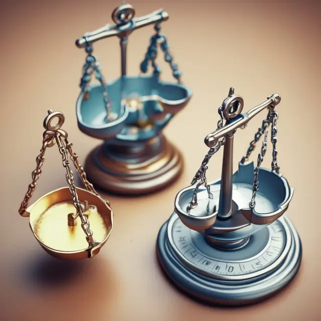 A scale with anchors representing industries like financial services, utilities, and insurance weighing down intangible assets, symbolizing their lower book-to-market ratios