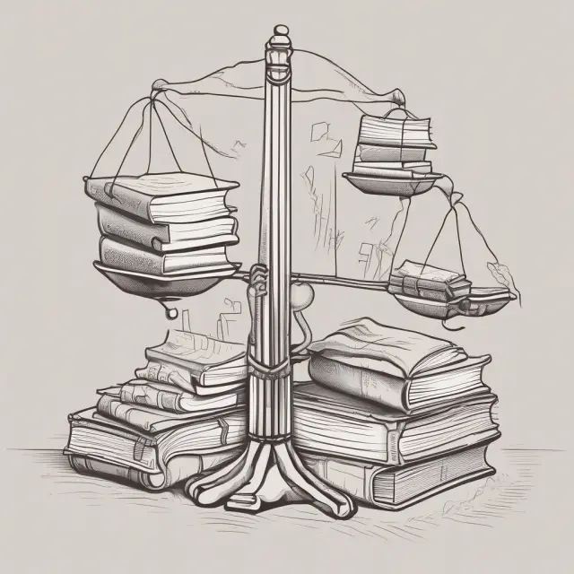A scale with books and a market cap globe, representing the balance between a company