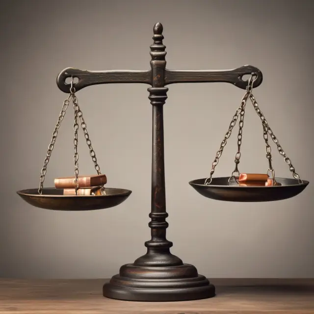 Balance scales with a book on one side and a stock ticker on the other represent Book Value Per Share (BVPS) and Market Value Per Share (MVPS)