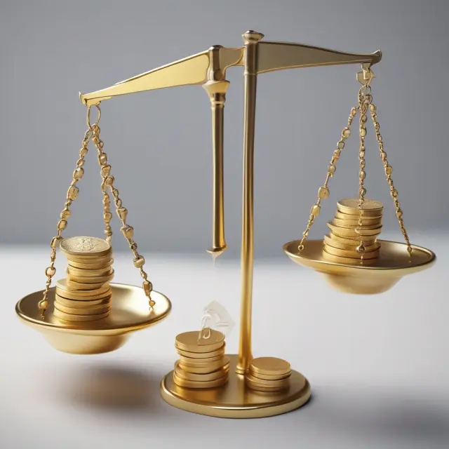 Institutional investors assessing BVPS vs Market Value using gold and silver coins.