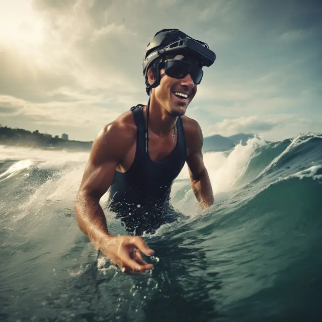 GoPro riding a wave, Facebook growing like a tree, and Amazon expanding as a vast jungle, symbolizing bootstrapped businesses that defied the odds