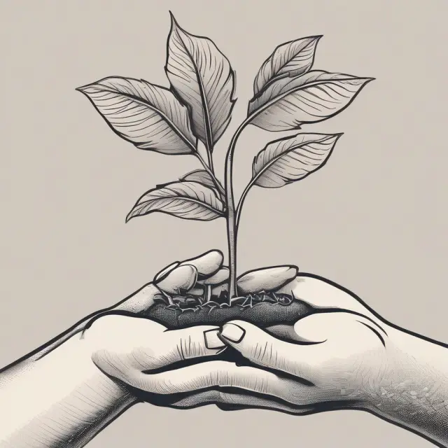 An illustration of two hands symbolizing bootstrapping and venture capital, emphasizing the different paths to business expansion.
