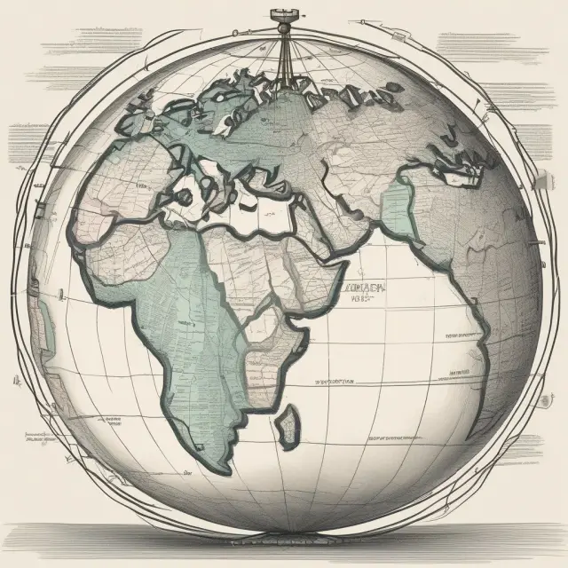 Image of a rotating globe with two interlinked circles symbolizing the Current Account and Capital Account in the balance of payments.