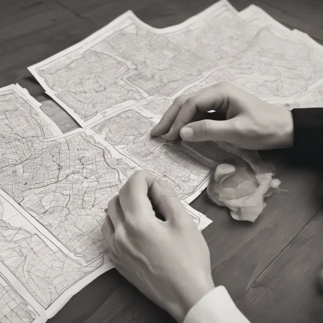 A hand holding a large map opens to reveal three hands representing BOT, BOOT, and DBOT contracts
