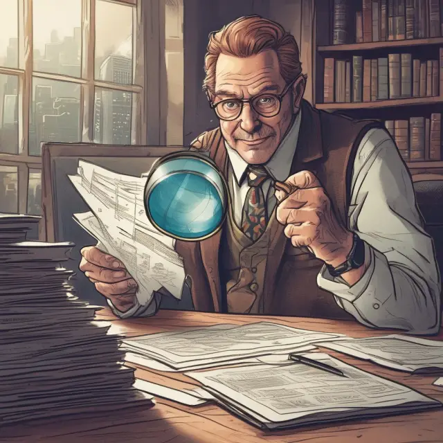 Investor examining Meta Platforms Inc.