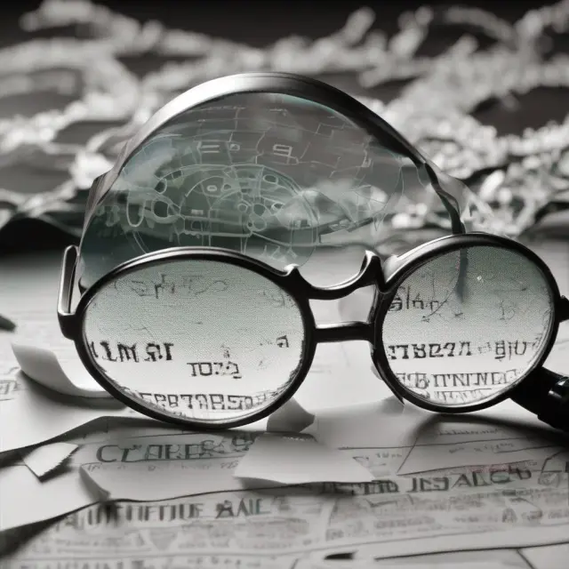 Two magnifying glasses, one focusing on individual stocks (bottom-up), and the other on industries/economy (top-down)