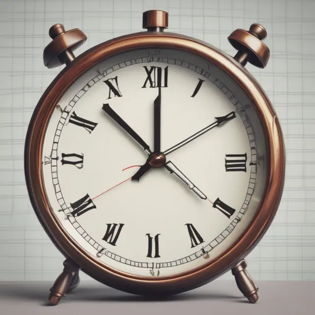 Check clock depicting the importance and time constraint for a check clearing process