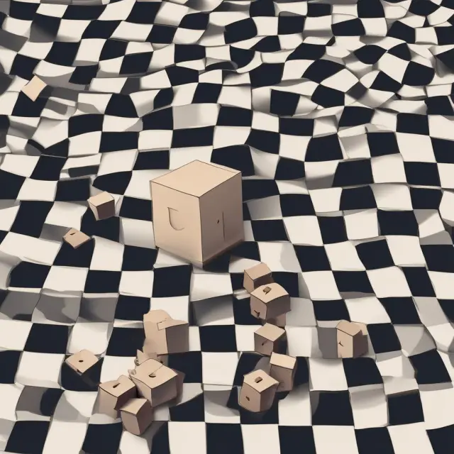 A person managing a chessboard filled with intertwined bull and bear box spreads, representing the strategic financial moves of institutional investors