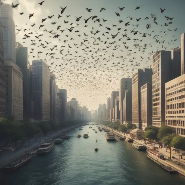 Birds migrating between financial market graphs represent the impact of brain drain on investment opportunities