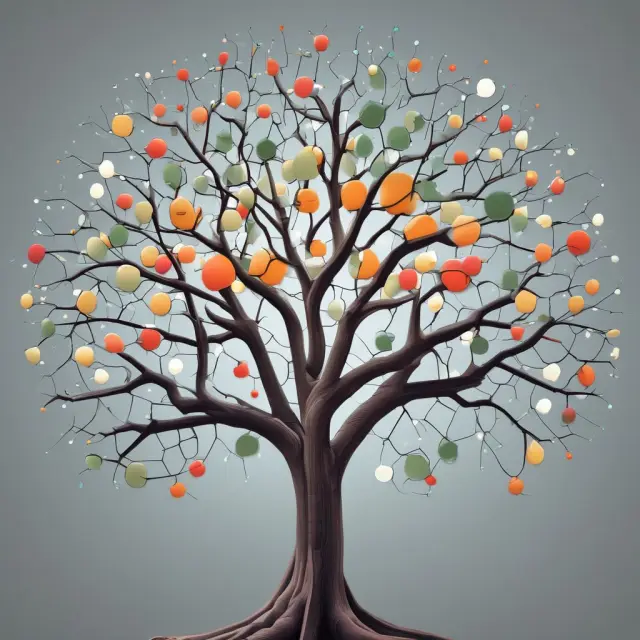 Image of a tree symbolizing the challenges in data consolidation for branch accounting and the importance of implementing a centralized financial management system.