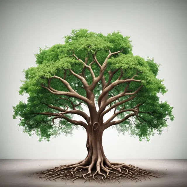 A sturdy tree representing an institutional investor