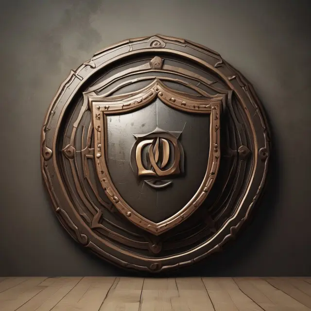 An image of an institutional investor wielding a golden shield adorned with a strong brand logo, emphasizing the protection and value that effective brand equity brings to investors.