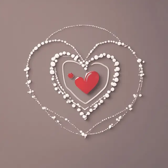 A heart with interconnected brand logos illustrating emotional connections between businesses and consumers