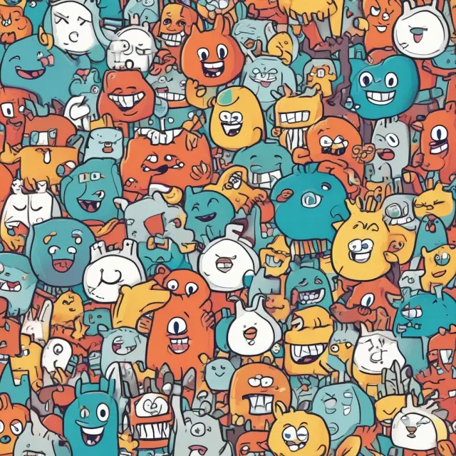 A diverse group of brand mascots interacting on a social media platform, emphasizing the importance of consistent branding in building successful marketing campaigns.