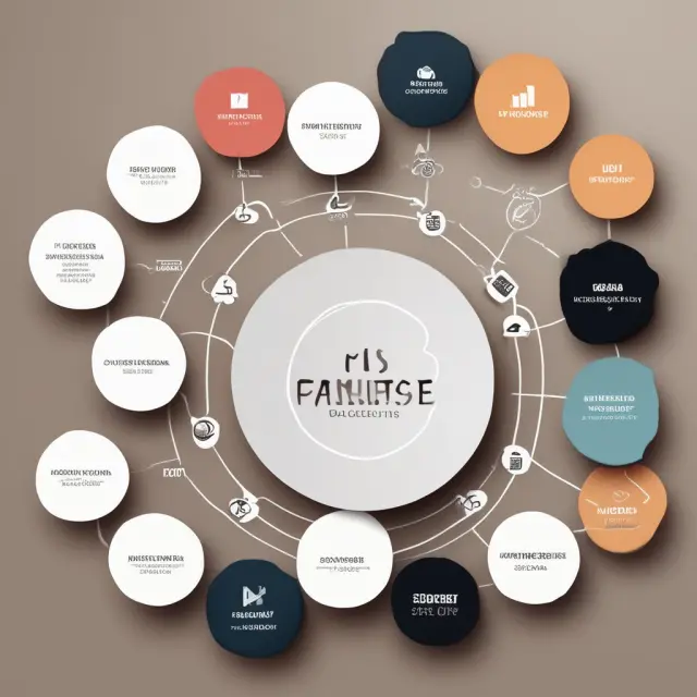 Interconnected circles represent corporate, personal, product, and service brands, symbolizing their connection to one another and the concept of brand extensions and sub-brands.