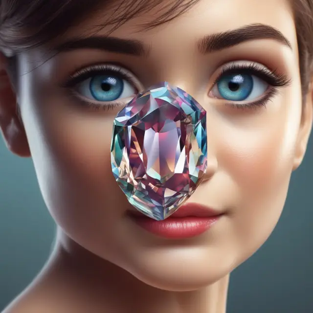 An image of a hand holding a rare, valuable gemstone with the brand logo embedded within, signifying strong brand equity and customer loyalty.