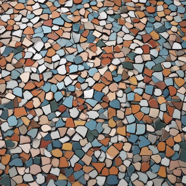 An intricate mosaic illustrating taxes, fees, and other charges weaving their impact into the fabric of a break-even analysis