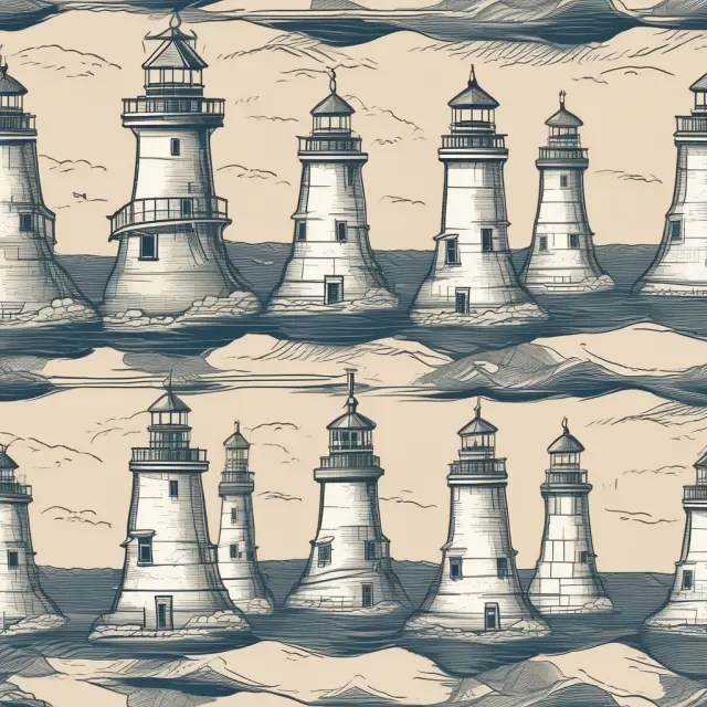 An institutional investor holds a compass, sailing through the financial ocean, with various chart patterns serving as lighthouses guiding breakout decisions