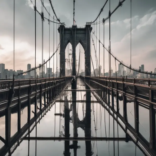 A bridge linking individuals and businesses, illustrating bridge loans