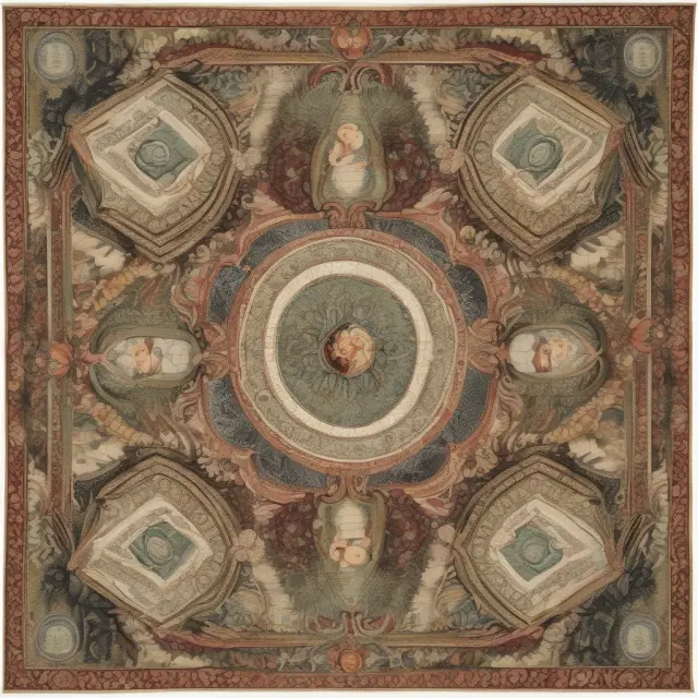 Liquid tapestry illustrating diverse financial instruments as threads coming together to represent broad money