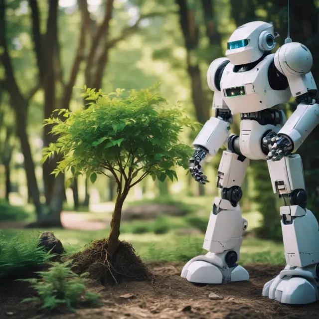 Three tree types symbolizing full-service, discount, and robo-advisor brokerages with labels indicating their respective features