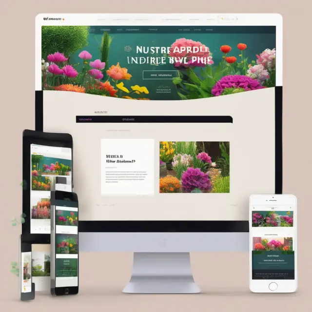 A flourishing garden symbolizing a B2B website