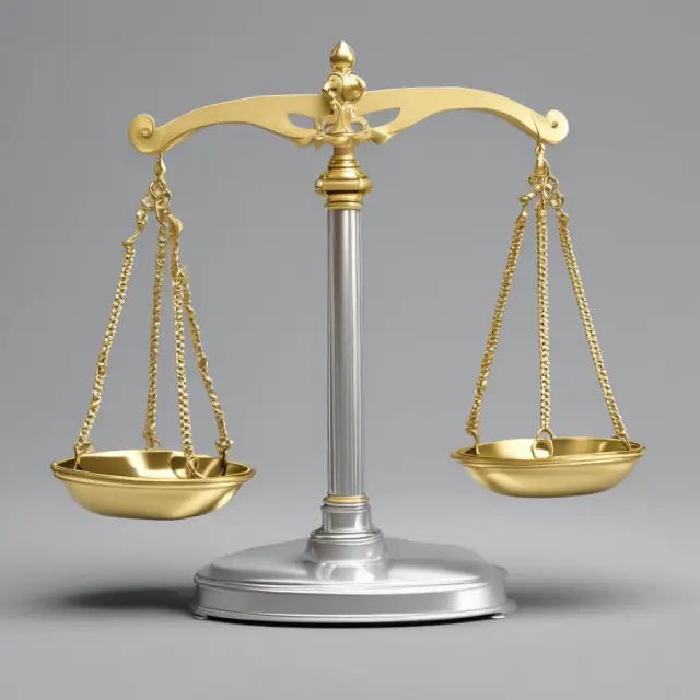 Golden scale with silver weights for sales target and actual revenue illustrating an unfavorable variance.