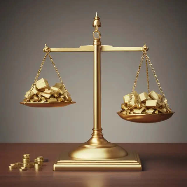Golden scale balancing interest rates and inflation influencing the yield of a bullet bond