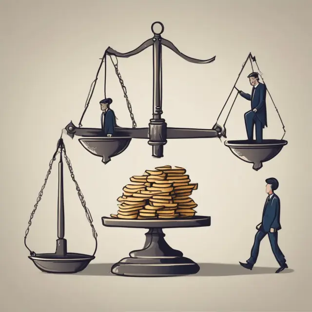 Two figures represent borrowers and investors, each weighing tax implications of bullet repayments on opposite sides of a scale: capital gains vs. interest deductions.