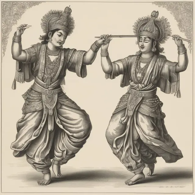 A comparison of bullish and bearish harami as candlestick patterns: one evoking a uptrend with gentle swaying, the other depicting a downtrend through trembling