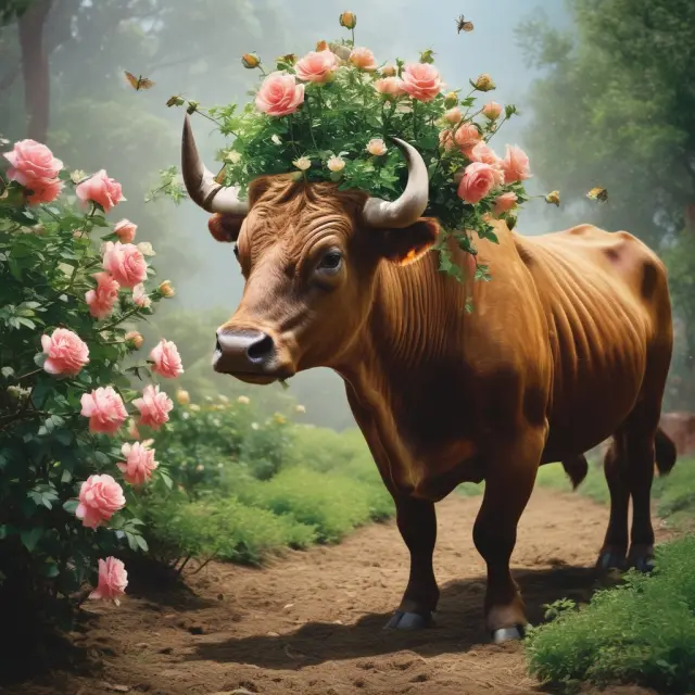 An image of a lush garden filled with different plants representing buy-and-hold, increased buy-and-hold, retracement additions, and full swing trading strategies in a bull market.