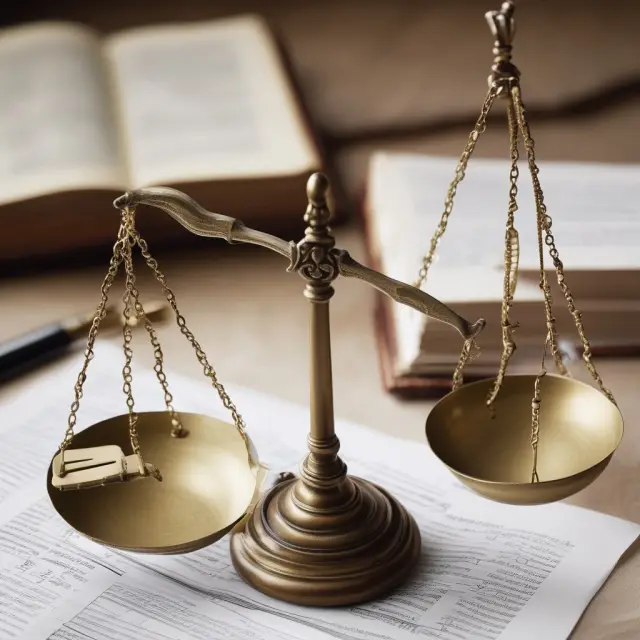 Scales symbolizing property rights balanced against an HOA charter and local regulations